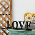 thumbnail image 3 of Wooden Love Sign Home Decor Table Top Sign Freestanding Decorative Wood Cutout Letter, 3 of 4