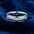 thumbnail image 3 of Pompeii Mens 14k White Gold 6mm Wedding Ring (G/H,SI1-SI2), 3 of 4