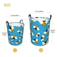 thumbnail image 3 of Balery Flying Bees Cesta de ropa redonda con asas, impermeable, independiente, para ropa, juguetes, dormitorio y familia-Medium, 3 of 6