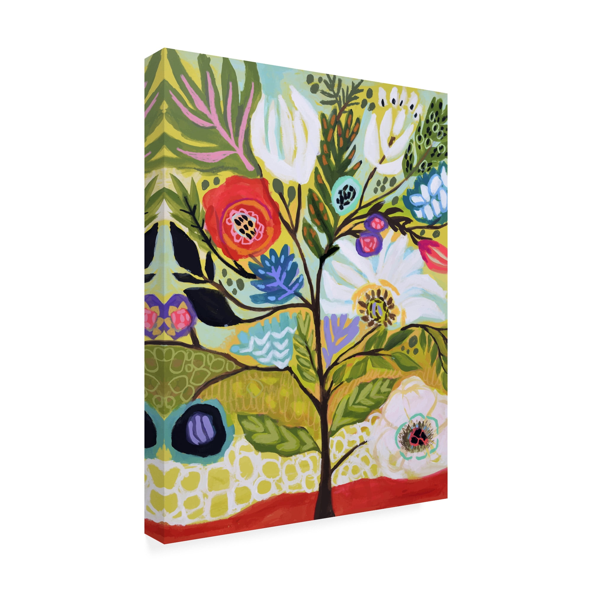 Trademark Fine Art 'Flower Tree I' Canvas Art by Karen Fields