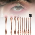 thumbnail image 2 of 10x Pinceles de maquillaje Sunnimix aquilje Stand up Blending Sintético Suave Premium Rosado, 2 of 8