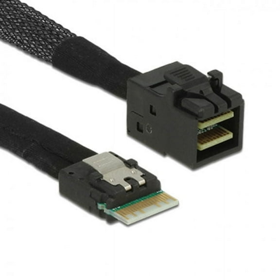 Chenyang CY Slim Line SAS 4.0 SFF-8654 4i 38pin Host to HD Mini SAS 4i SFF-8643 36pin Target Cable 50cm Cable
