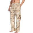 thumbnail image 2 of Balery Men'S Coffee Time Pants,Sleepwear Pants,Pajama Pants,Pj Bottoms Drawstring And Pockets-Medium, 2 of 9