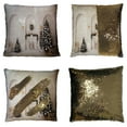 thumbnail image 1 of EREHome Christmas Tree Near Baroque Sofa Fireplace In Classical Hall Pillow Case Home Decor Cushion Cover 16x16 Inch, 1 of 2