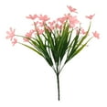 thumbnail image 1 of Flores artificiales para exteriores | Orquídeas artificiales | 10 manojos de cabezas de flores de tela serigrafiada | 35 cm de altura | Decoración de jardín y porche | Decoración del hogar, 1 of 3