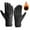 Gray, variant on Unisex Waterproof Gloves Letter Printed Outdoor Running Cycling Driving Winter Gloves Zipper Touchscreen Thermal Gloves
