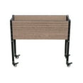 thumbnail image 3 of Everbloom 36" x 12" x 31" Brown and Black Wood, Plastic and Steel Planter Box, 3 of 9