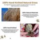 thumbnail image 2 of Garden Handing Nest Box Breeding Nest Grass Hand Woven Birdhouses For Outdoors Hanging, 2 of 5