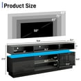 thumbnail image 6 of ChVans LED TV Stand for up to 80" TVs with Power Outlet, Modern Tall Entertainment Center with Storage, High Gloss Gaming TV Media Console with 2 Storage Cabinets for Living Room, Bed Room, 6 of 7