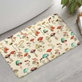 thumbnail image 2 of Red Mushroom Line Light Pattern Bathroom Rugs Mat,Non Slip Microfiber Bathroom Rug,Rubber Backing,Soft Bathroom Mats for Bathroom Floor,Tub and Shower,17x30in(43x75cm), 2 of 3