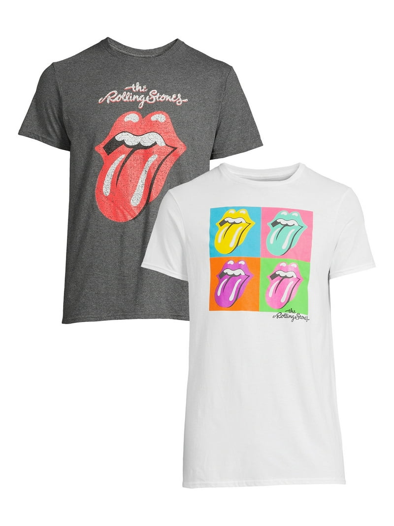 Rolling Stones Men's & Big Men's Icon and Pop Art Graphic T-shirts