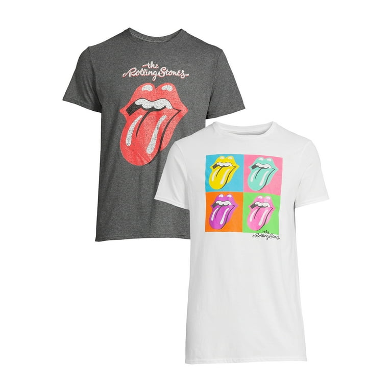Sekretær medier guide Rolling Stones Men's & Big Men's Icon and Pop Art Graphic T-shirts, 2-Pack  - Walmart.com