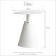 thumbnail image 3 of Mesa Auxiliar Larisa Blanca Minimalista De Aluminio, 3 of 3