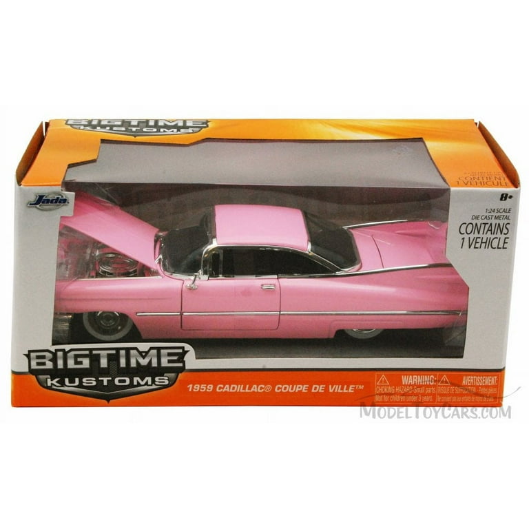 1959 Cadillac Coupe Deville Diecast Car Model 1/24 Pink Die