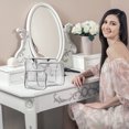 thumbnail image 5 of 3PCS Cosmetic Bag Set See through Portable Makeup Bag Toiletry Pouch for Travel, 5 of 5