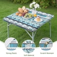 thumbnail image 4 of Boho Style Square Table Cover 36x36 Inch with Stretch Elastic Hem, Floral Design for Card Tables and Patio Settings, 4 of 6