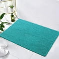 thumbnail image 3 of LOCHAS Luxury Bathroom Rug Shaggy Bath Mat 24 x 36 Inch, Washable Non Slip Bath Mats Rugs for Bathroom Shower, Soft Plush Chenille Absorbent Carpets, Teal Blue, 3 of 7
