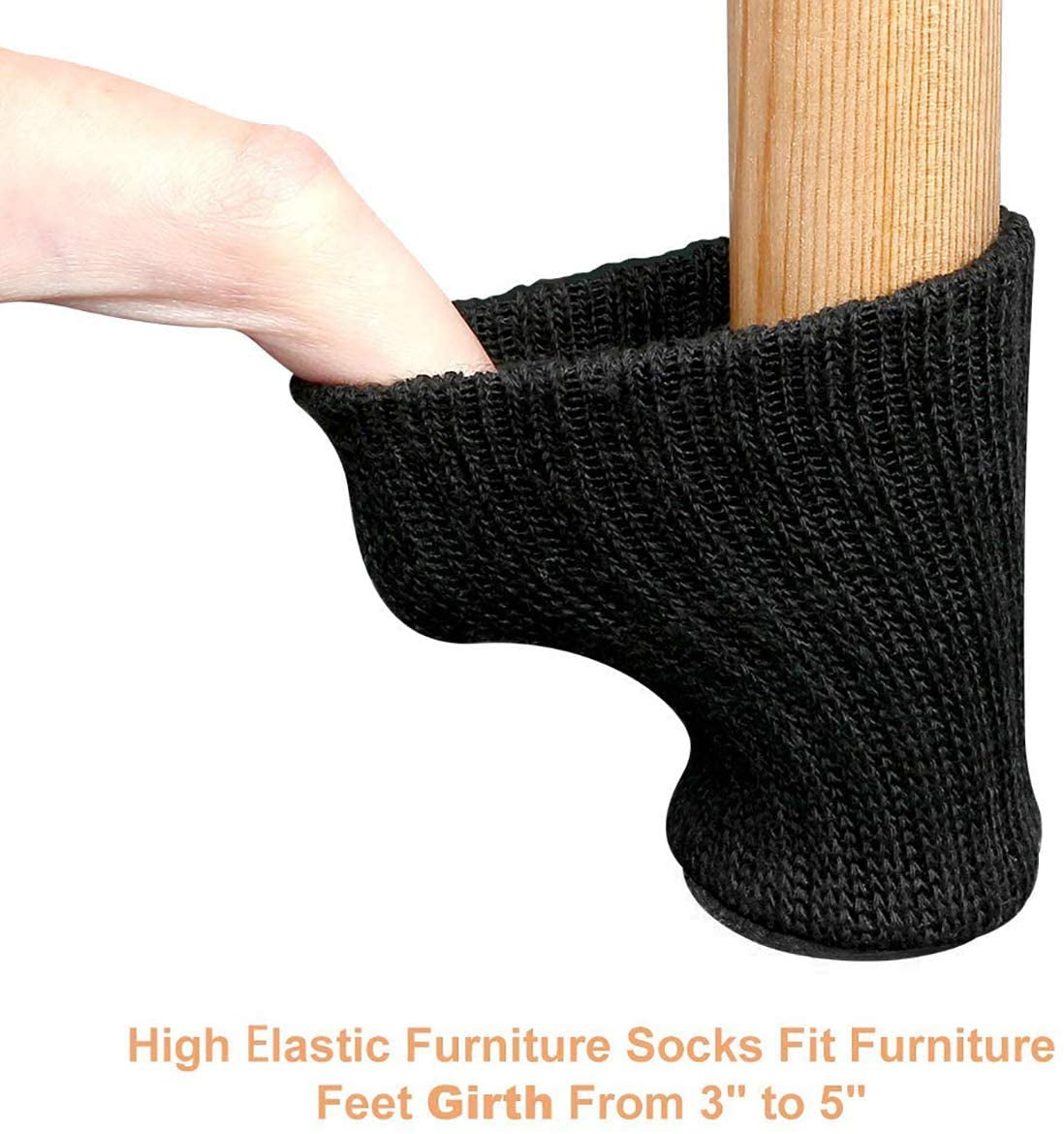 Socks Cups Chair Leg Caps Non-Slip Covers Silicone Pads Furniture Feet 