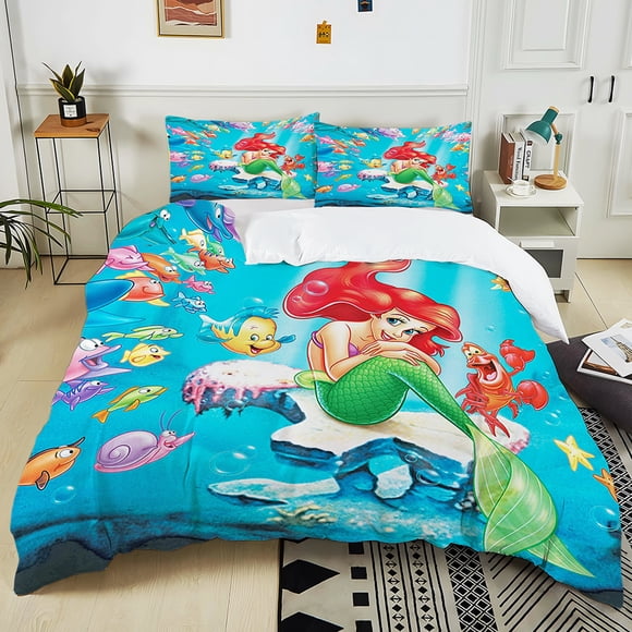 The Little Printed PC Bedding Set Duvet Cover Bed Quilt Cover Bedroom Decor Children Birthday Gift Full Size 3-Piece Bedding Set (1 Duvet Cover + 2 Pillow Shams) Bed Sheets
