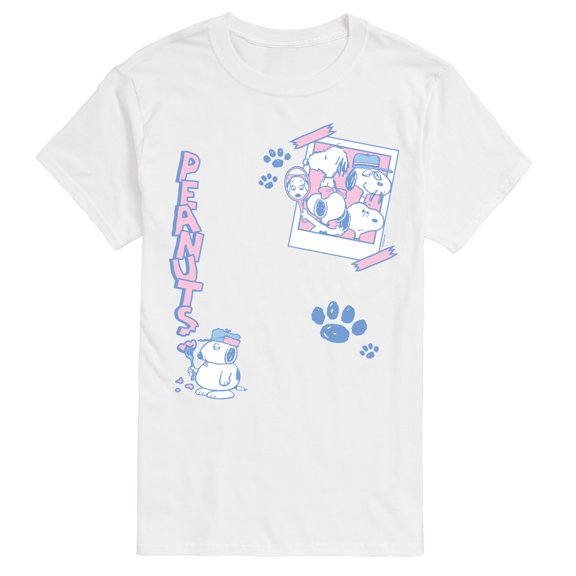Peanuts - Snoopy Family Photo - Men's Short Sleeve Graphic T-Shirt