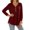 Wine, variant on Vivianyo HD Women's Pleated V Neck Blouse, Tunic Shirts for Women Loose Fit Long Sleeve Top, Fall Office Casual Blouse for Daily Commute and Shopping Trips, Sizes S-2XL