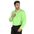 thumbnail image 6 of Bestman Solid Long Sleeve Cotton Shirts For Mens Formal Button Down Regular Fit Shirt, 6 of 7