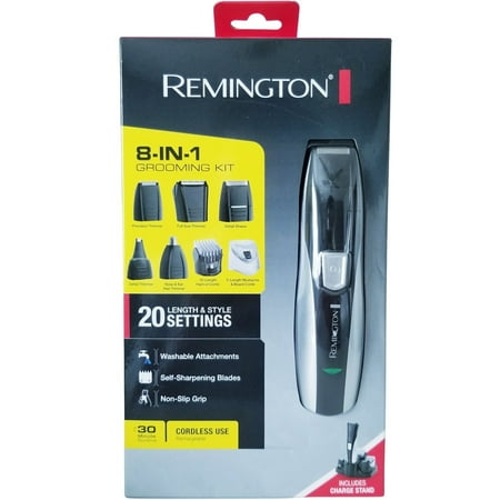 Remington 8-in-1 Grooming Kit PG350, Full Detail Beard & Goatee Trimmer Set