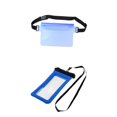 thumbnail image 1 of Juego de 2 Estuches Impermeables Premium con Riñonera Sellada Y Soporte para Teléfono - azul Sunnimix Estuche seco impermeable para billetera, 1 of 8