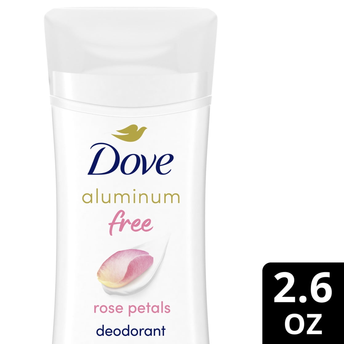 Dove Aluminum Free Deodorant for Women Rose Petals, 2.6 oz