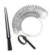 thumbnail image 1 of Medidor de anillos Herramienta de joyería Regla resistente para medir los dedos Medidor de tamaño de los dedos Ánima, 1 of 9
