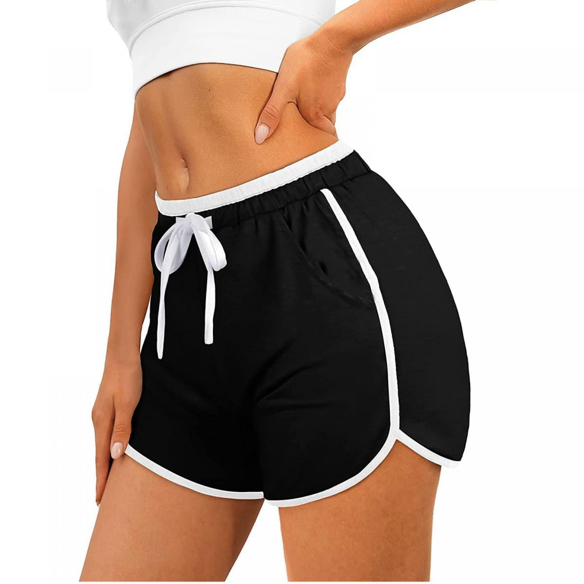 icyzone Workout Running Shorts for Women - Yoga Exercise Athletic Shorts :  : Clothing, Shoes & Accessories