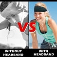 thumbnail image 4 of Cinta para la cabeza deportiva antideslizante Fitness - Travel Fitness Sports elástica higroscópica y transpirante, 4 of 5