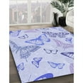 thumbnail image 2 of Ahgly Company Indoor Rectangle Patterned Lavender Blue Area Rugs, 8' x 10', 2 of 6