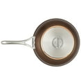 thumbnail image 4 of Anolon Nouvelle Copper Luxe 11 Piece Induction Compatible Nonstick Pots and Pans Set, Sable, 4 of 9