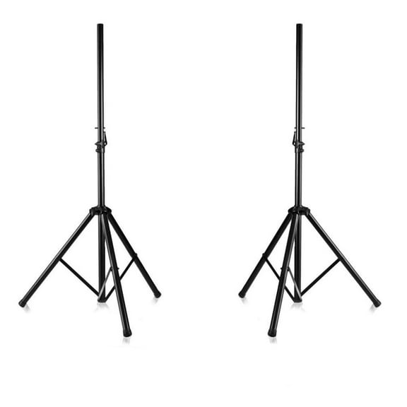 PYLE PSTK107 - Dual Universal Speaker Stand Mount Holders, Height Adjustable