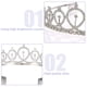 thumbnail image 3 of Tiara nupcial con diamantes de imitación de cristal y banda de reina de cumpleaños, corona de boda para mujeres, diadema de cumpleaños para niñas y flores, 3 of 5