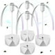 thumbnail image 1 of PIMAG Abanicos de moscas para mesas, ventilador repelente de moscas para interiores y exteriores, mantiene alejadas a las moscas, ventiladores repelentes de moscas para mesas con cuchillas holográfica, 1 of 5