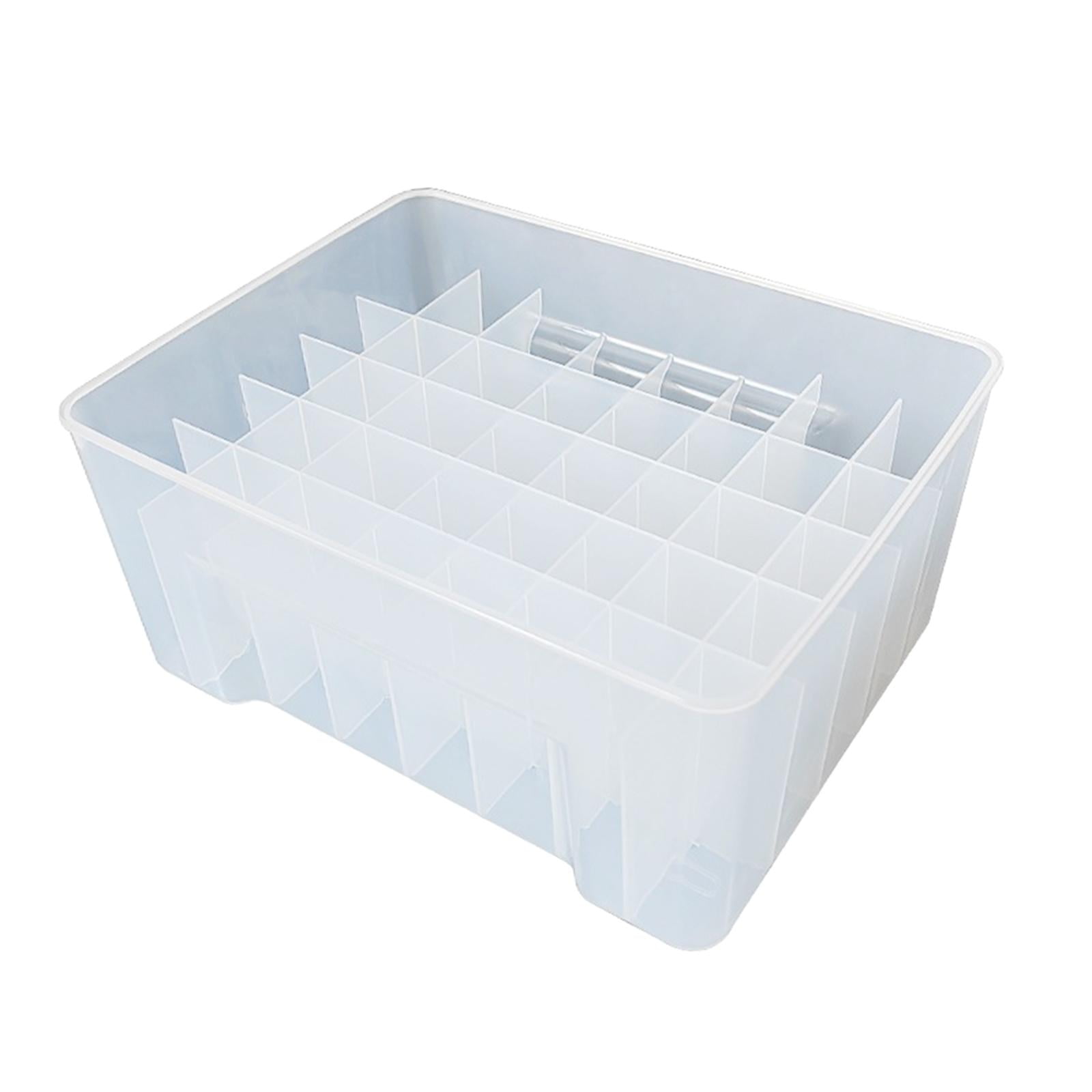 Wswqop Lure Box Container Case Portable Organizer Box Gear Fishing Tackle Box for Baits