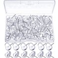 thumbnail image 1 of Shisuyan 100pcs Push Pin Decorative Thumb Tacks Transparent for School Teaching, 1 of 8