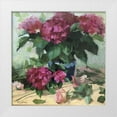 thumbnail image 1 of Strube, Ling 26x26 White Modern Wood Framed Museum Art Print Titled - Red Hydrangeas, 1 of 4