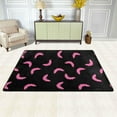 thumbnail image 2 of Dreamtimes Halloween Pink Bat Silhouette Non-Slip Area Rug 36"x24", Black Cartoon Floor Carpet Comfort Floor Mats Decor for Indoor Front Porch,Living Room, Bedroom,Kitchen, 2 of 7