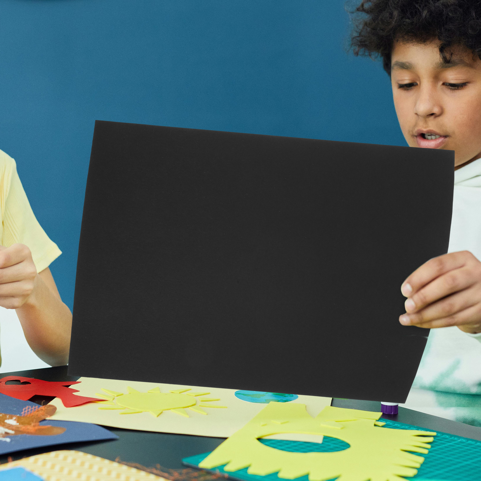50 Sheets Black A4 Cardstock Paper for Crafts, Thick Construction Paper for Scrapbooking, Card Making, and Art Projects