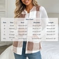 thumbnail image 4 of Yutgune Women's Plaid Sherpa Vest Open Front Sleeveless Fleece Jacket with Pockets Casual Fall Winter Outerwear, 4 of 10