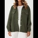 thumbnail image 4 of Chaqueta Informal de Otoño para Mujer, de Larga, con Botones, Holgada y Ligera, con Bolsillos. Verde XXL, 4 of 6