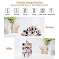 thumbnail image 4 of Makeup Organizer, 360 Degree Rotating Cosmetic Storage Organizer, 7-Layer Adjustable Makeup Display Case, Fits Jewelry Makeup Brushes and Lipsticks, Clear Acrylic, 4 of 7