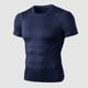 thumbnail image 1 of Camiseta deportiva para hombre, camisetas delgadas elásticas de secado rápido, cuello redondo, manga Abanopi Camiseta de los hombres, 1 of 7