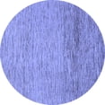 thumbnail image 1 of Ahgly Company Indoor Round Abstract Blue Modern Area Rugs, 5' Round, 1 of 4
