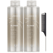 Joico Blonde Life Brightening Conditioner 33.8 Ounce Pack Of 2 And Silicone Travel Bottle