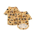 thumbnail image 2 of Dog Shirt for Large Dogs, Dog Tshirts for Large Dogs, All Over Print Lightweight Pet Apparel, Playful Dog Design Fall Themed Large Dog Clothes Orange, 1 Pack, 2 of 5