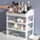 thumbnail image 2 of Organizador de Maquillaje con 3 Cajones, Caja de Almacenamiento Cosmética de Gran Capacidad Organizador Joyería Multifunción para Baño y Tocador, 2 of 4